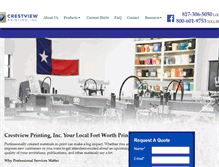Tablet Screenshot of crestviewprinting.com